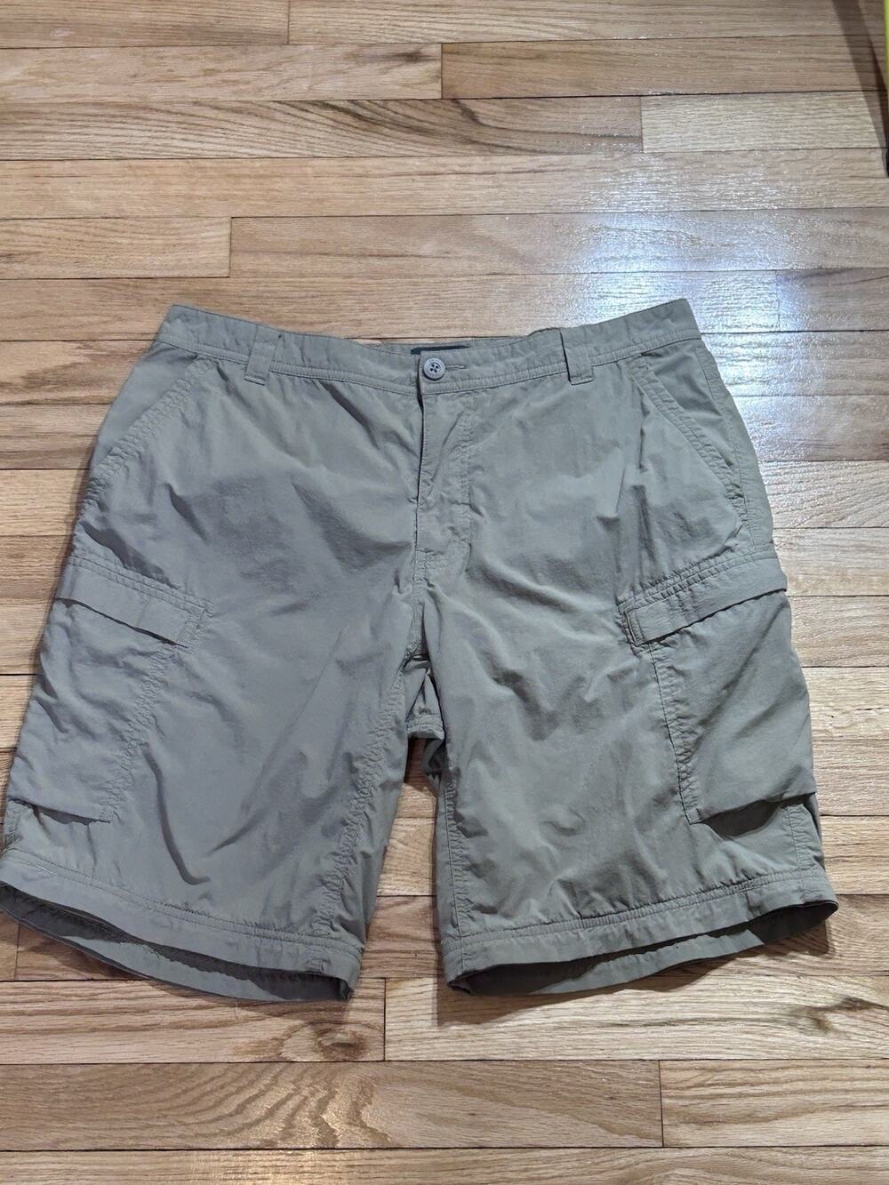 REI Cargo Shorts Men’s Medium Olive Green Utility Hiking Outdoor